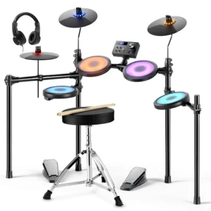 Electronic Drum Set LED Light Up