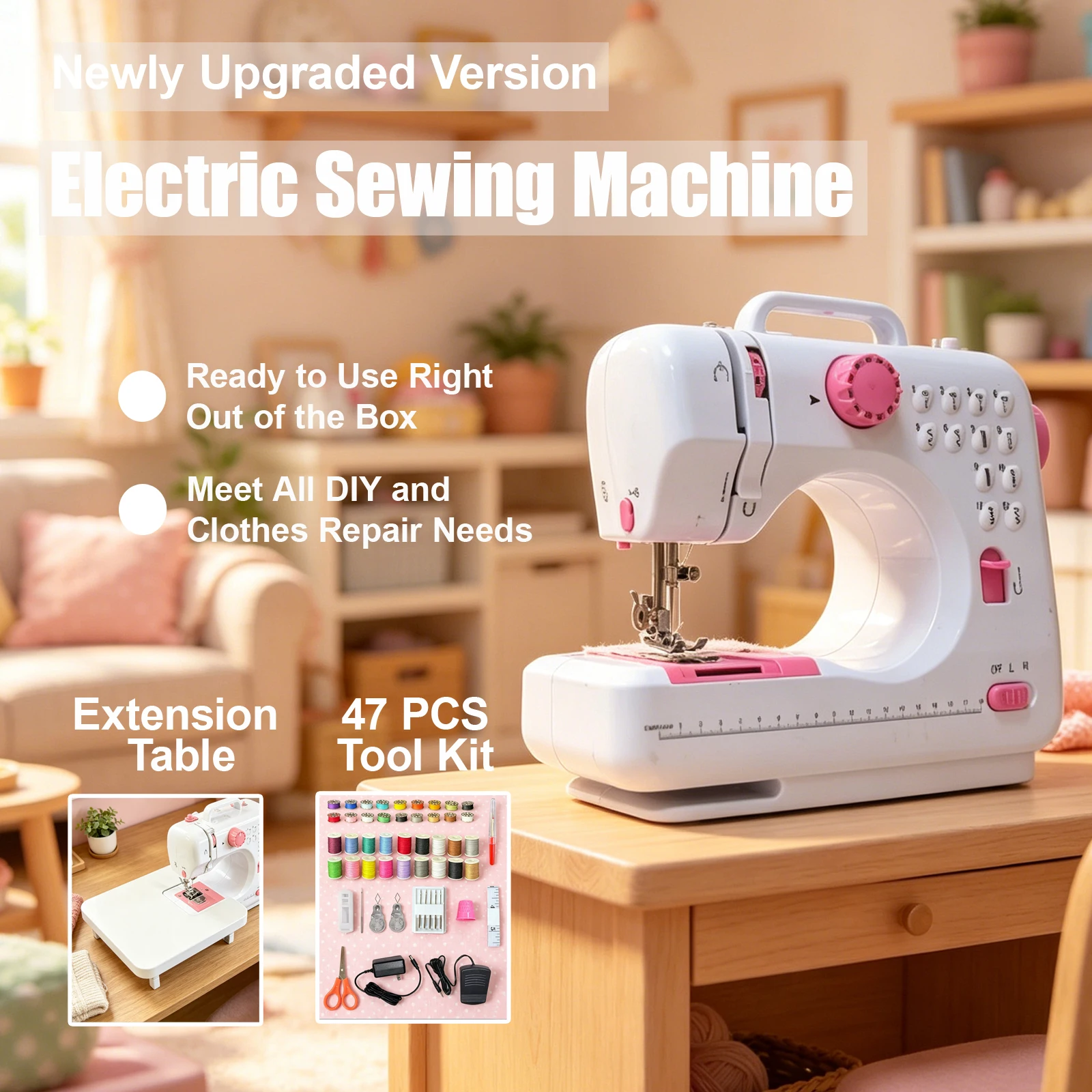 Portable Mini Electric Sewing Machine - Image 1