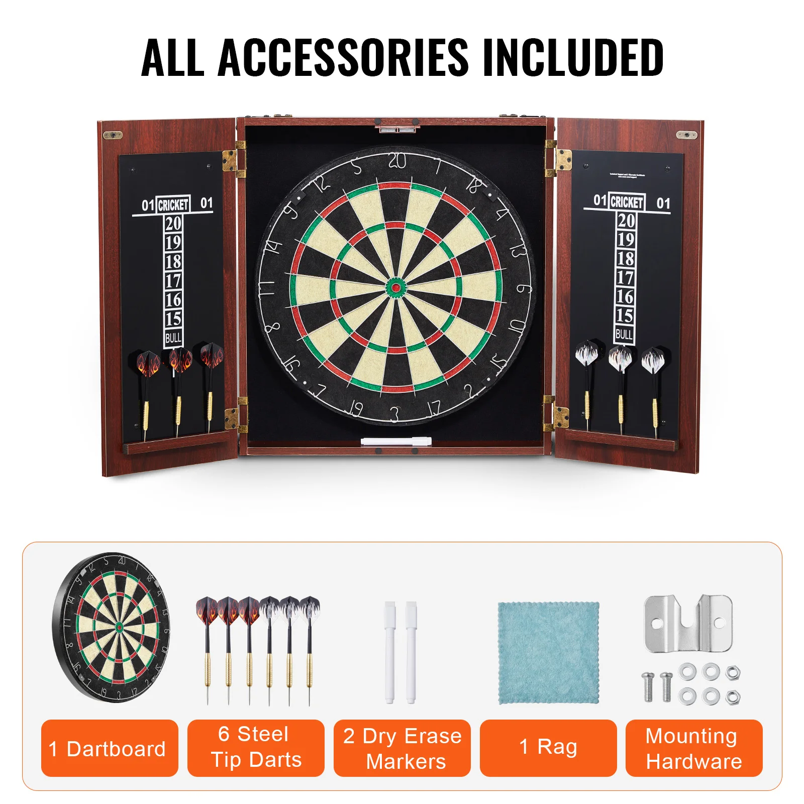 Dartboard and Cabinet Set Complete - Image 2