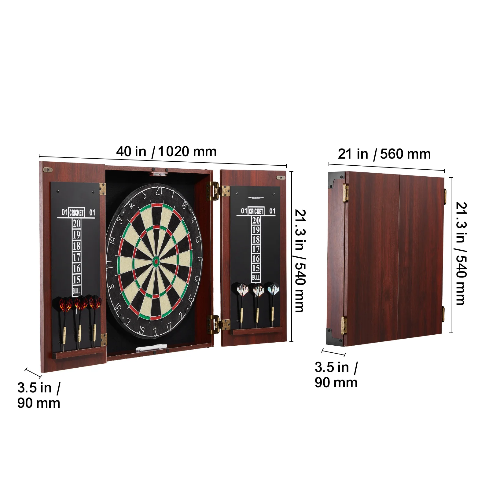 Dartboard and Cabinet Set Complete - Image 3