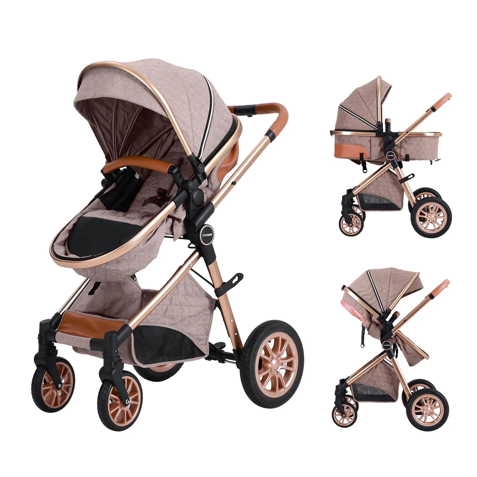 Two-Way Folding Portable Stroller - Image 3