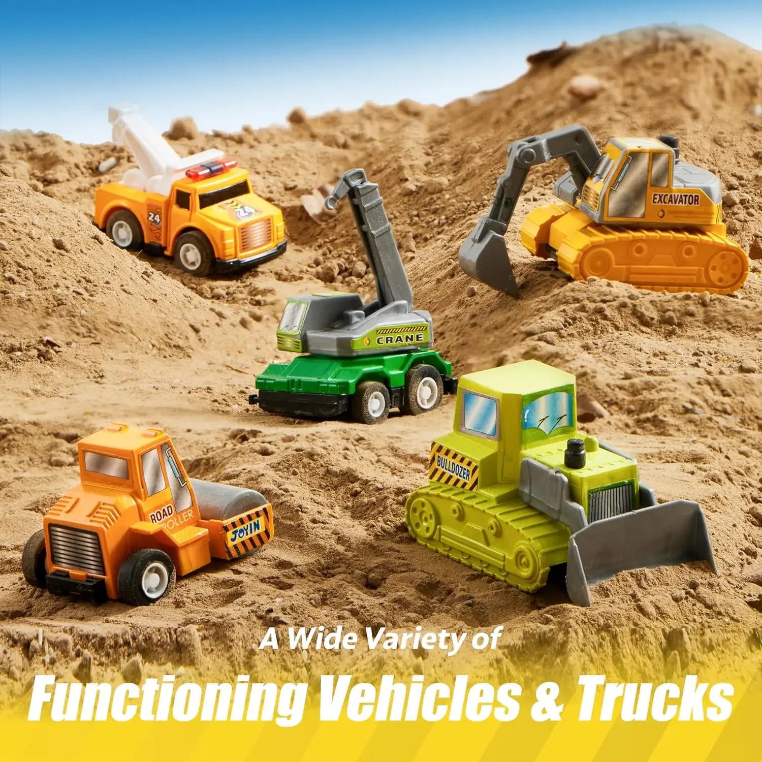 18 Pull Back City Cars and Trucks - Image 3