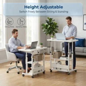Portable Computer Desk, Height-Adjustable Study Desk - Thumbnail Image 2
