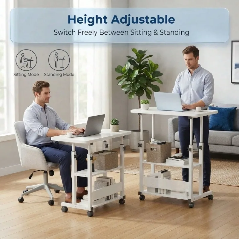 Portable Computer Desk, Height-Adjustable Study Desk - Image 2