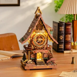 3D Wooden Puzzle Cuckoo Clock - Thumbnail Image 2