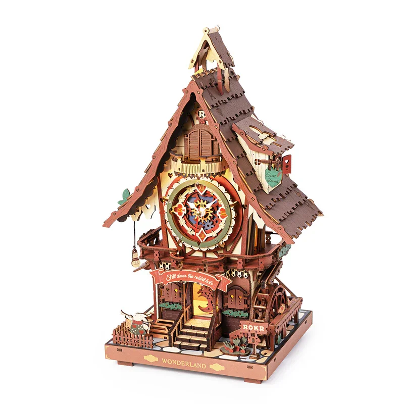 3D Wooden Puzzle Cuckoo Clock - Image 3