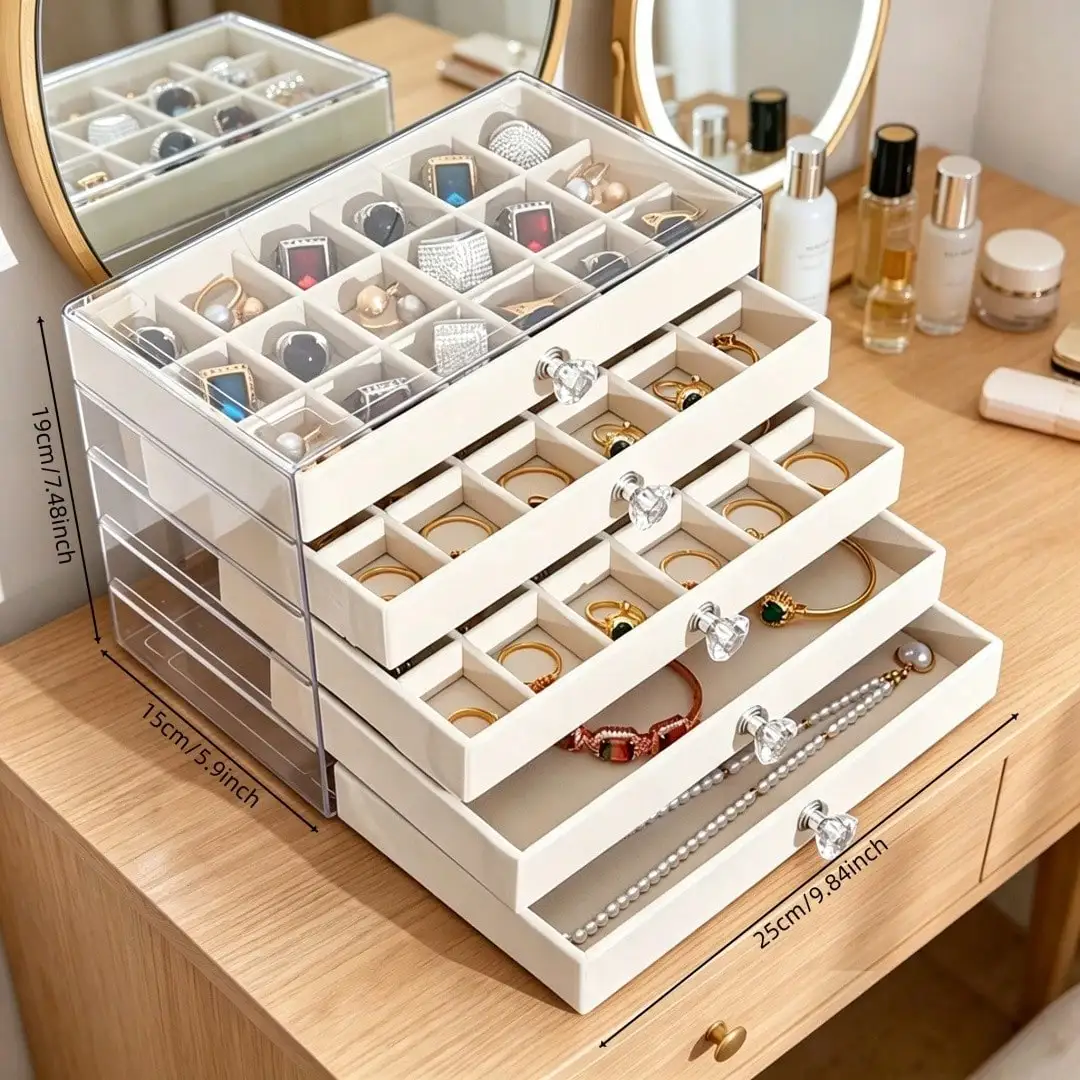 5-Layer Transparent Jewelry Box - Image 2