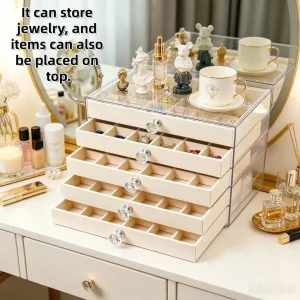 5-Layer Transparent Jewelry Box - Thumbnail Image 3