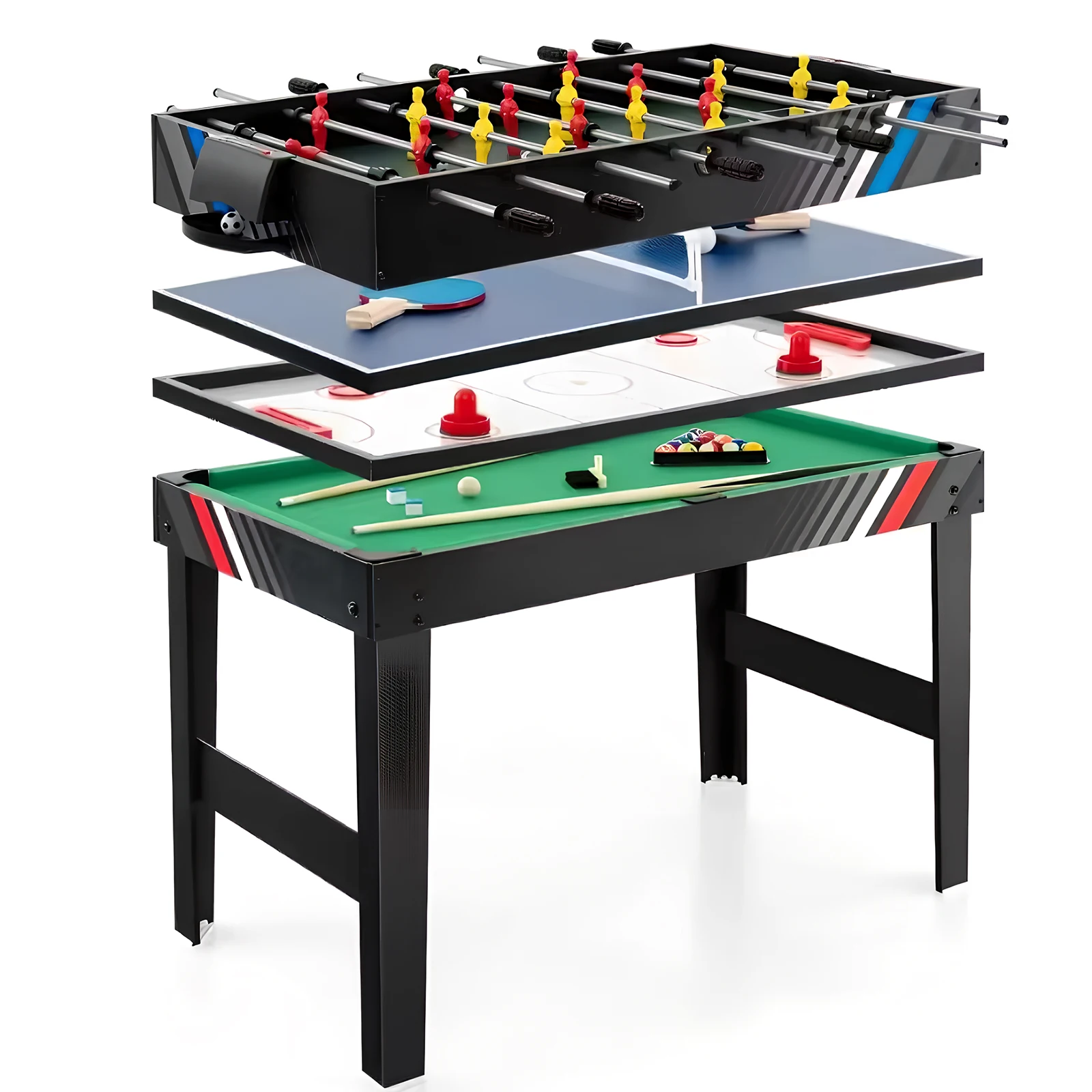 4-In-1 Foosball Table Combo Set - Image 1