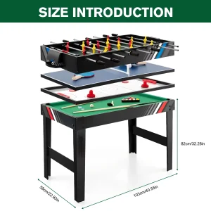 4-In-1 Foosball Table Combo Set - Thumbnail Image 3