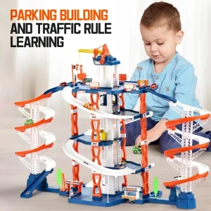 Multi-Layer DIY Parking Lot Building Set