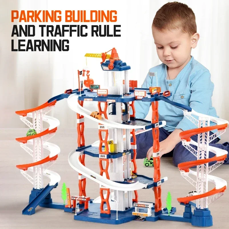 Multi-Layer DIY Parking Lot Building Set - Image 1